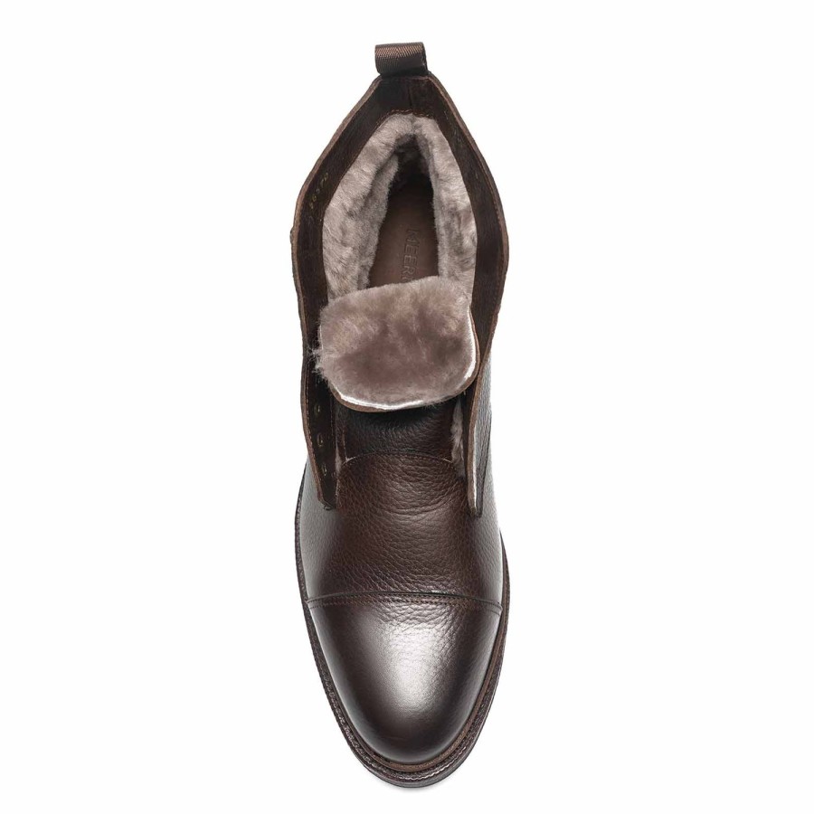 Hommes Meermin Bottes | 516710 - Scotchgrain Marron - E (Systeme Ultraflex)