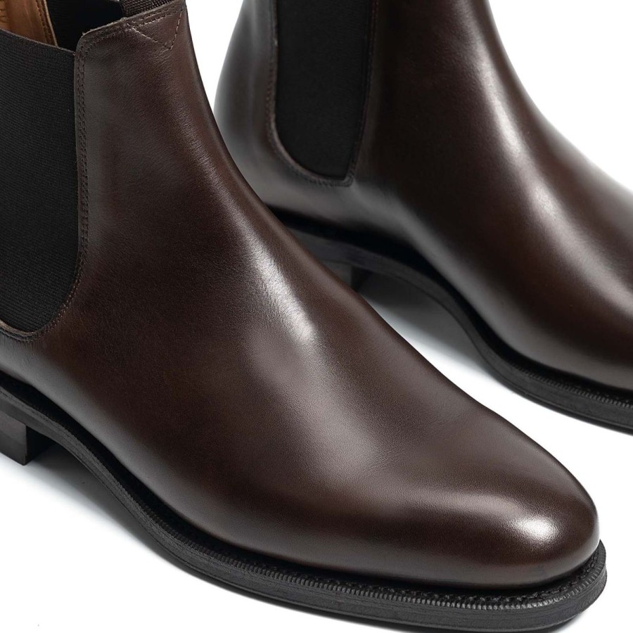 Hommes Meermin Bottes | 101050 - Expresso Veau Antique - E