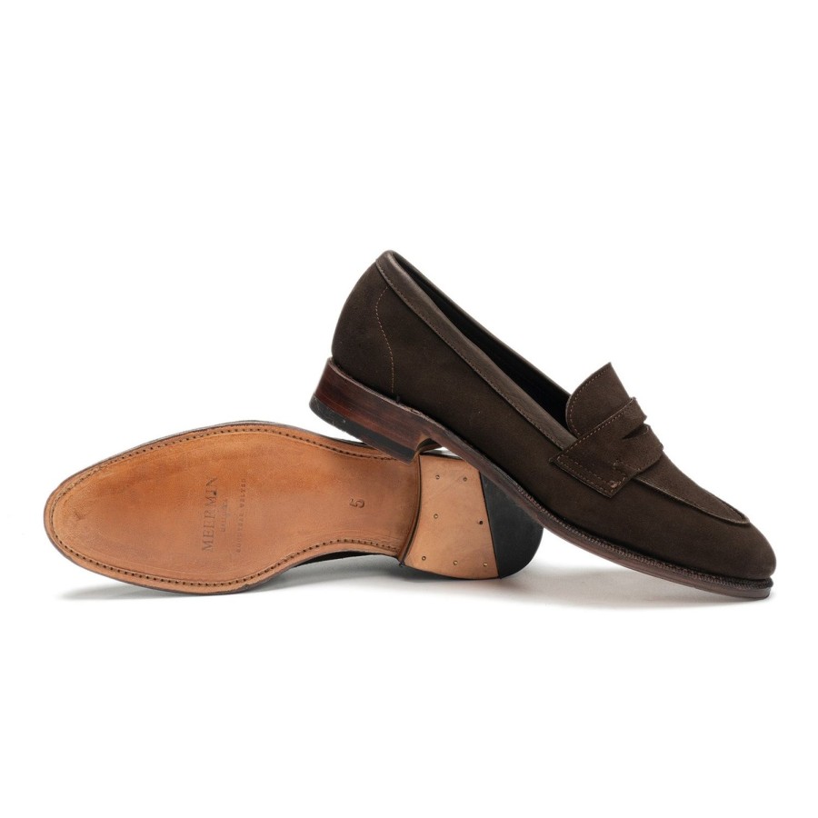 Femmes Meermin Flaneurs | 214414 - Daim Alicante Marron - E