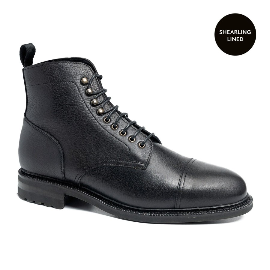 Hommes Meermin Bottes | 116710 - Softcalf Noir - E (Systeme Ultraflex)