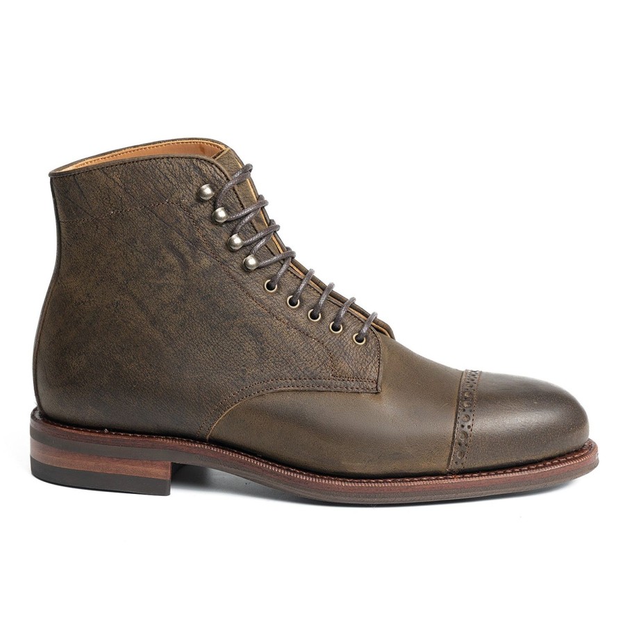 Hommes Meermin Bottes | 101692 - Kudu Cireux Vert Capre - E