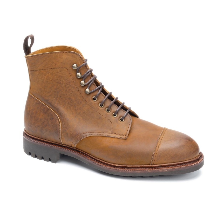 Hommes Meermin Coquille Cordovan | 116210 - Tabac Waxy Shell Cordovan - E (Systeme Ultraflex)