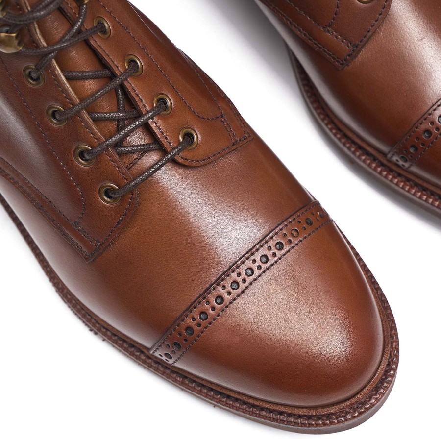 Hommes Meermin Bottes | 514667 - Veau De Selle En Chene - E