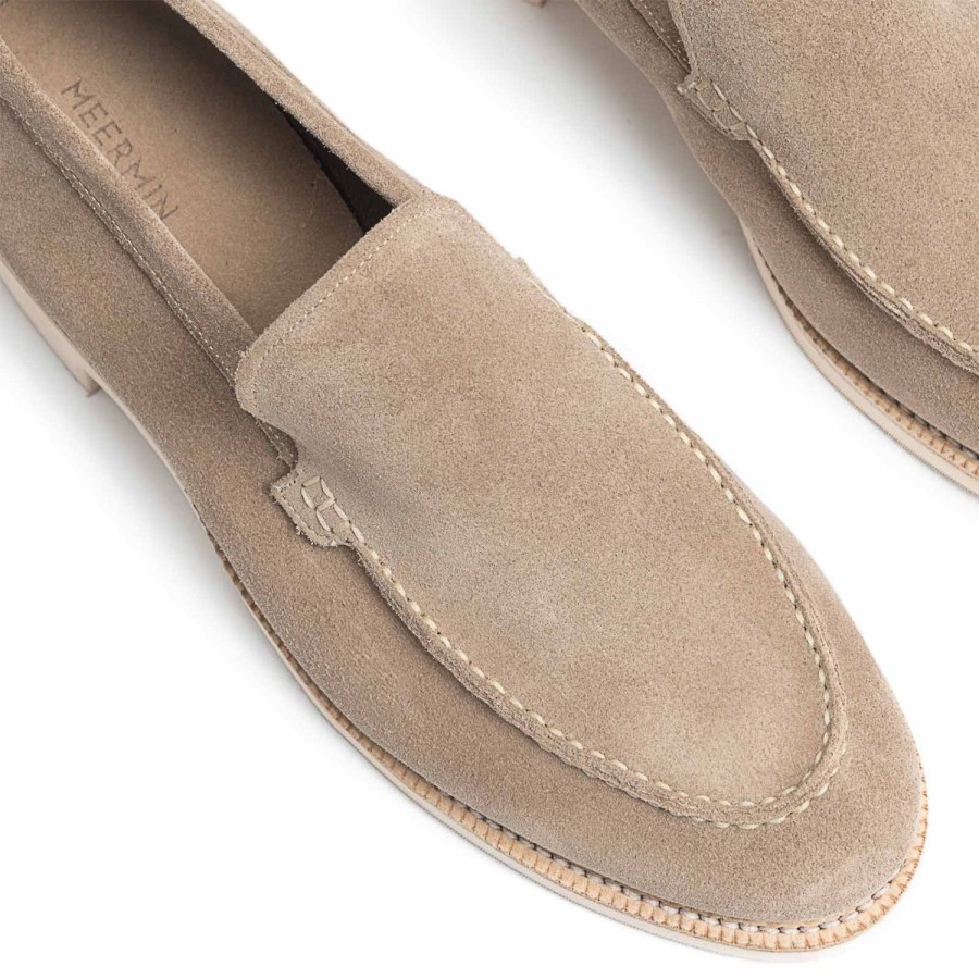 Hommes Meermin Flaneurs | 514190 - Daim Taupe - E